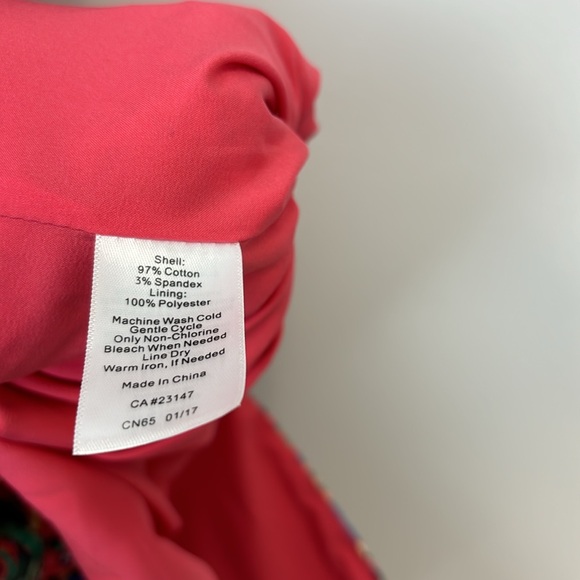 Talbots Pink Paisley Print Sleeveless Sheath Dress Size 2P - Picture 8 of 8